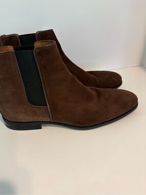 Aquatalia Men’s Adrian Dress Chelsea Suede Boot Size 13